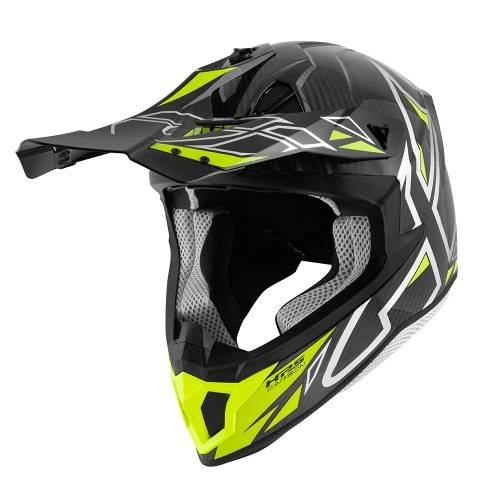 CASCO CROSS 70.1  VECTOR CARBON ARGENTO GIALLO | GIVI