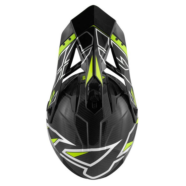 CASCO CROSS 70.1  VECTOR CARBON ARGENTO GIALLO | GIVI