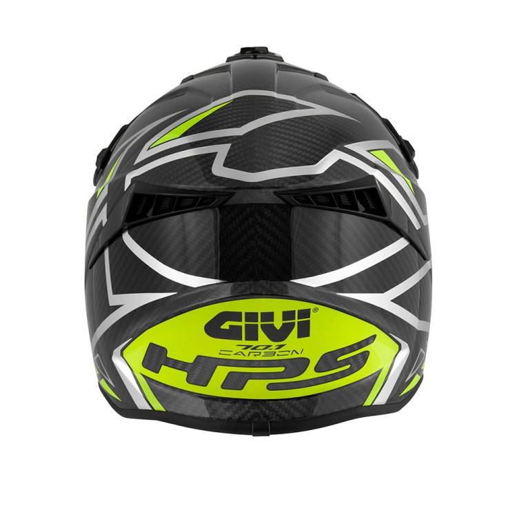CASCO CROSS 70.1  VECTOR CARBON ARGENTO GIALLO | GIVI