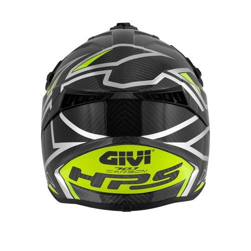 CASCO CROSS 70.1  VECTOR CARBON ARGENTO GIALLO | GIVI