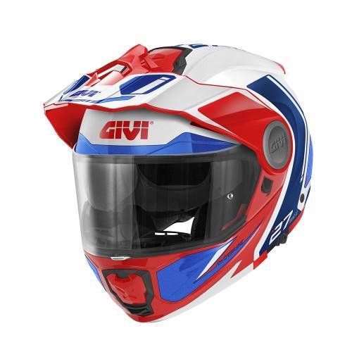 CASCO MOD X27R TOURER GRAPHIC BLU BIANCO ROSSO| GIVI | HX27RTRWL