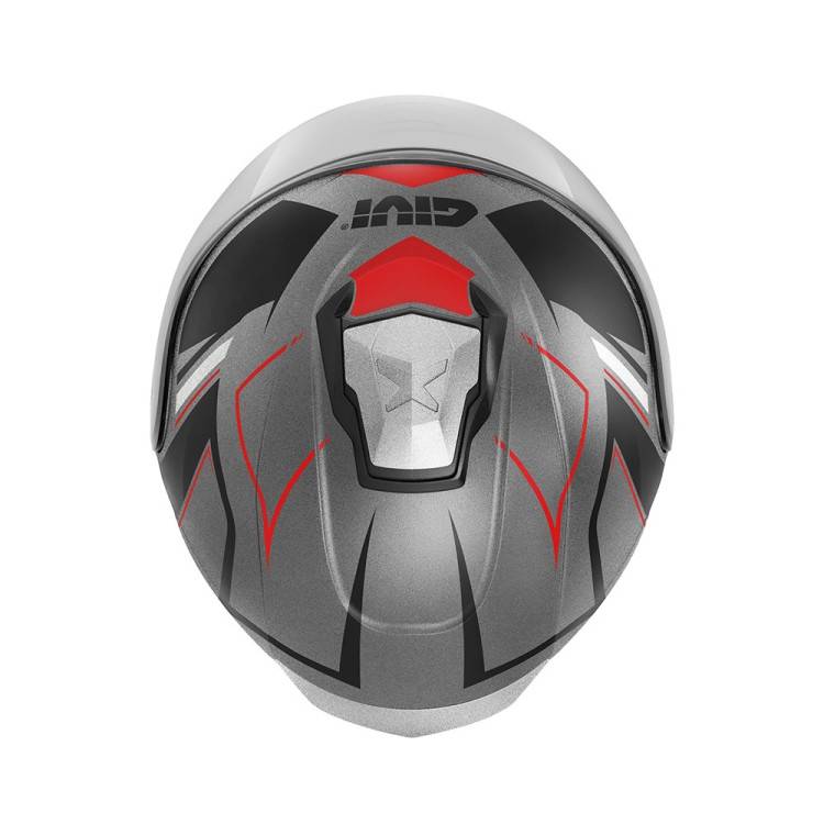 CASCO JET X25F TRACE TITANIO NERO ROSSO | GIVI | HX25FTCTR