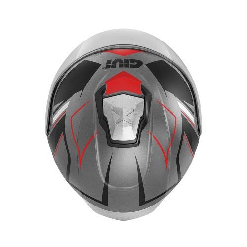 CASCO JET X25F TRACE TITANIO NERO ROSSO | GIVI | HX25FTCTR