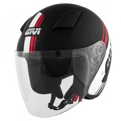 CASCO JET 30.3 TWEET GENEVE MATT BLACK/RED GIVI