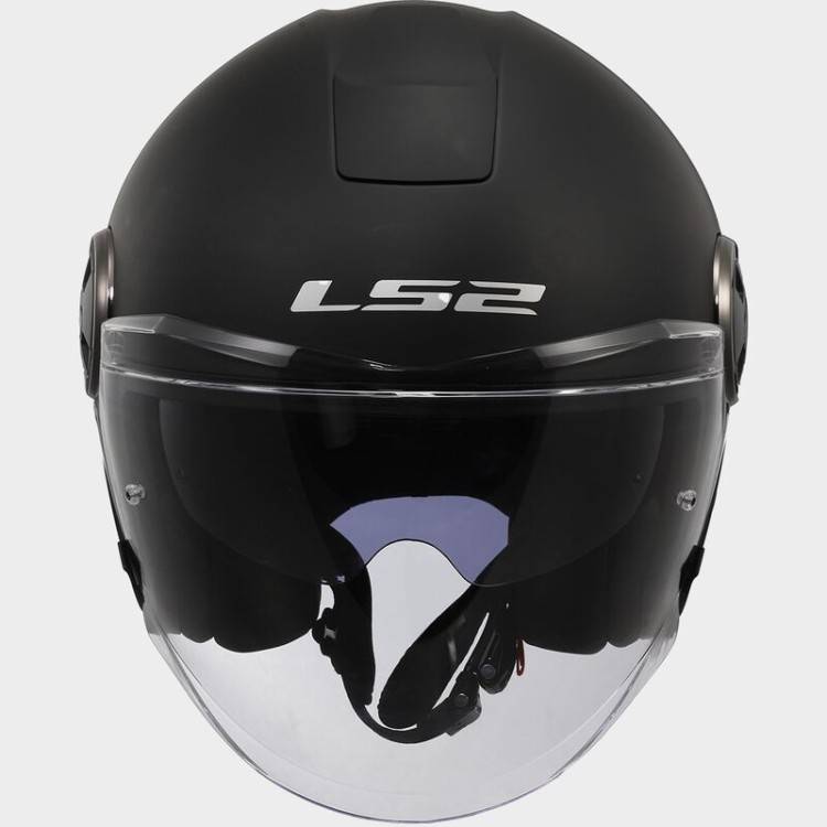 CASCO JET LS2 OF620 CLASSY SOLID MATT BLACK-06