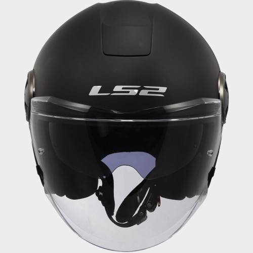 CASCO JET LS2 OF620 CLASSY SOLID MATT BLACK-06