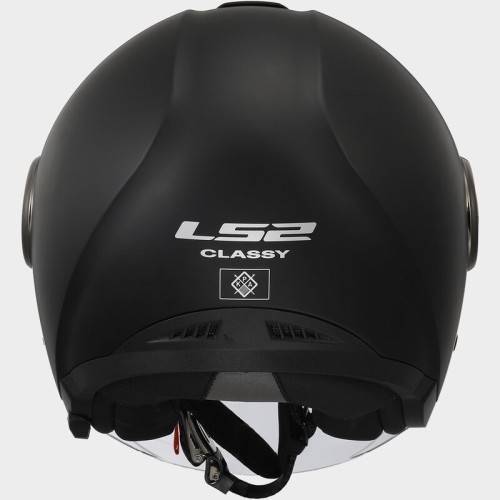 CASCO JET LS2 OF620 CLASSY SOLID MATT BLACK-06