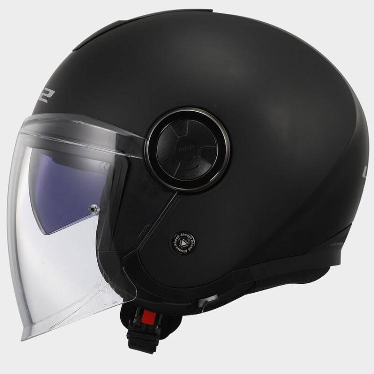 CASCO JET LS2 OF620 CLASSY SOLID MATT BLACK-06