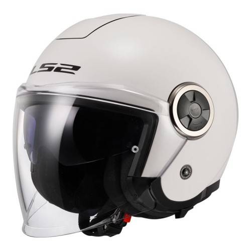 CASCO JET LS2 OF620 CLASSY SOLID WHITE-06