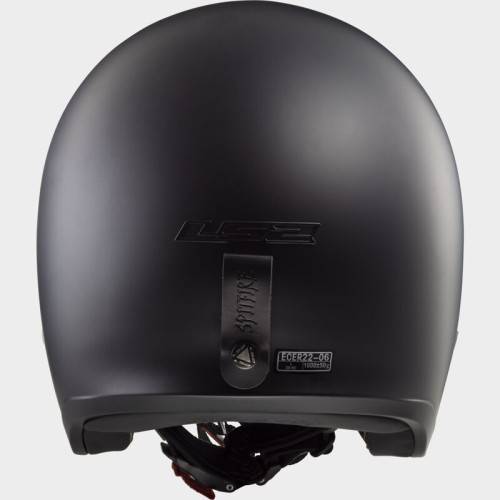 CASCO JET LS2 OF599 SPITFIRE II SOLID MATT BLACK-06
