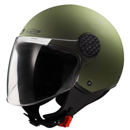 CASCO JET LS2 OF558 SPHERE II SOLID MATT MILITARY GREEN-06
