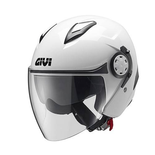CASCO 12.3 GIVI STRATOS SOLID COLOR BIANCO LUCIDO