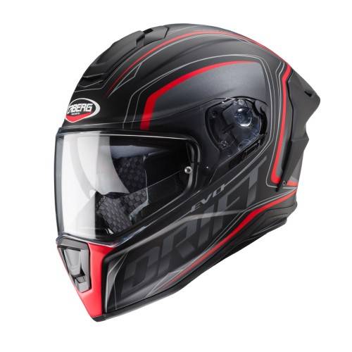 CASCO DRIFT EVO INTEGRA MATT BLACK / ANTRACHITE / RED FLUO CABERG