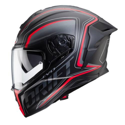 CASCO DRIFT EVO INTEGRA MATT BLACK / ANTRACHITE / RED FLUO CABERG