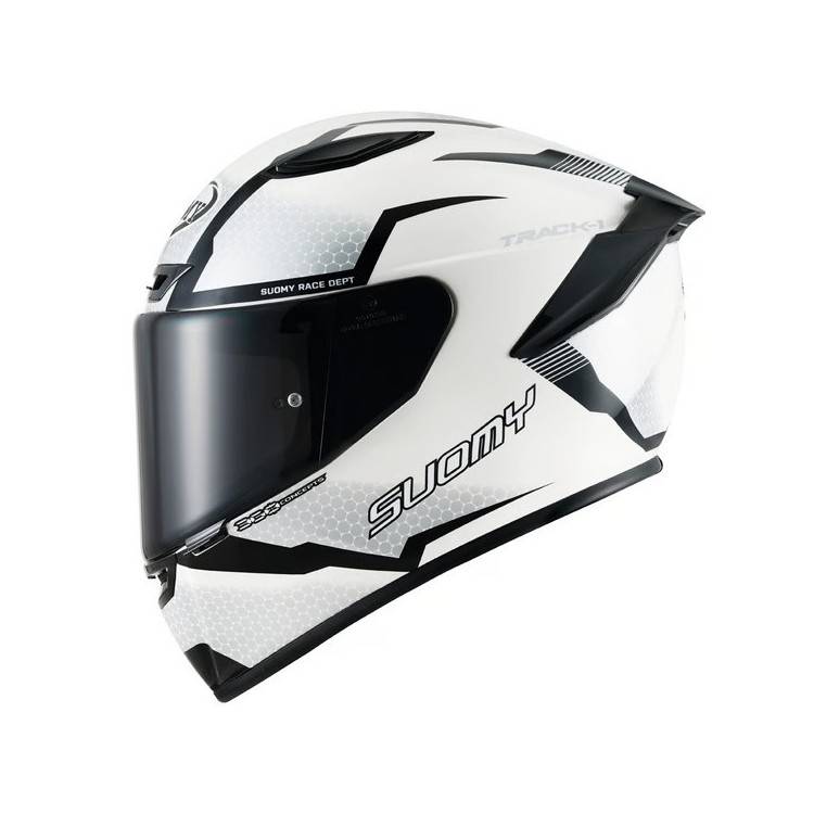 CASCO INTEGRALE TRACK-1 REACTION WHITE/BLACK /E06 | SUOMY