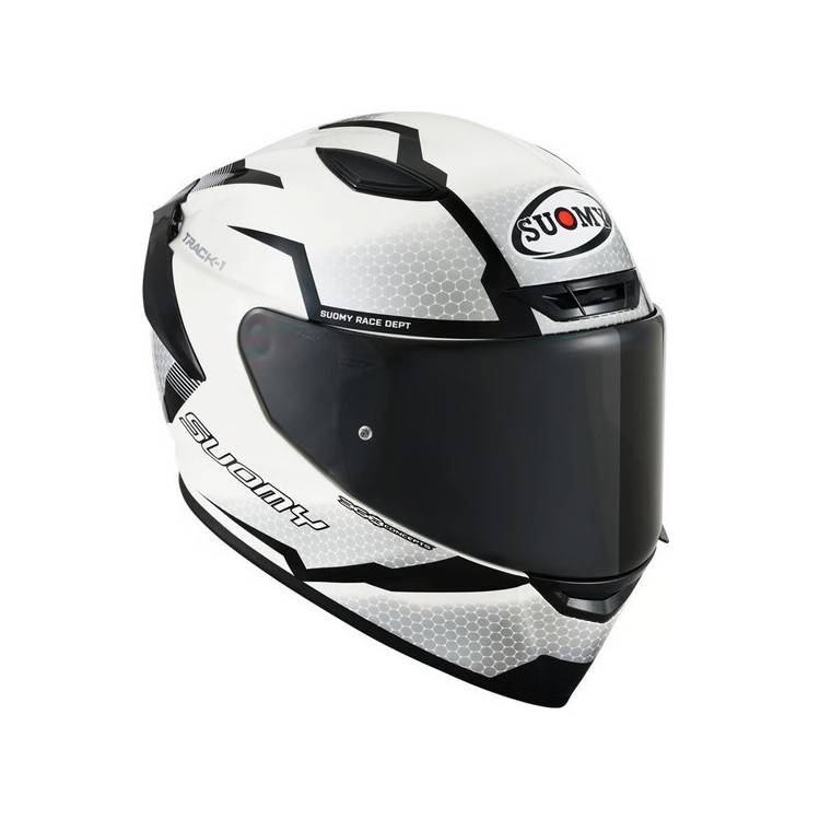 CASCO INTEGRALE TRACK-1 REACTION WHITE/BLACK /E06 | SUOMY