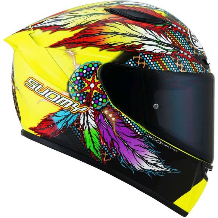 CASCO INTEGRALE TRACK-1 CHIEFTAIN MULTI YELLOW /E06 | SUOMY