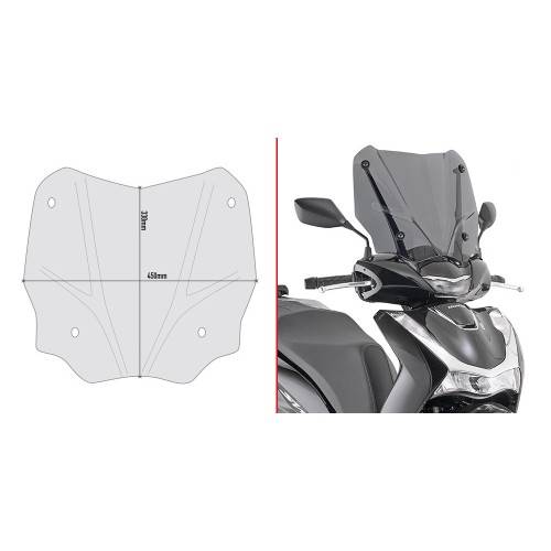 GIVI PARABREZZA HONDA SH125-150 '20FUMÈ | D1181S