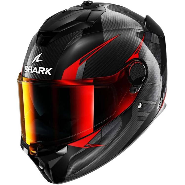 CASCO INTEGRALE SPARTAN GT PRO KULTRAM CARBON CARBON BLACK RED | SHARK HELMETS