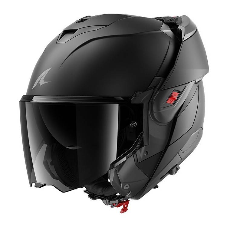 CASCO MODULARE OXO DARK SHADOW MAT BLACK  MAT | SHARK HELMETS