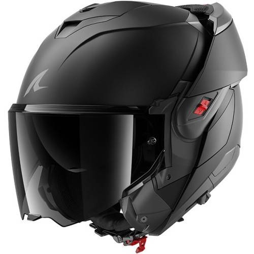CASCO MODULARE OXO DARK SHADOW MAT BLACK  MAT | SHARK HELMETS