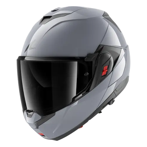 CASCO MODULARE OXO DARK SHADOW GUN SILVER | SHARK HELMETS