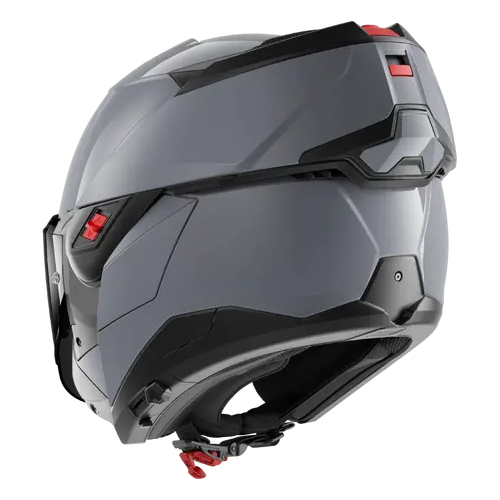 CASCO MODULARE OXO DARK SHADOW GUN SILVER | SHARK HELMETS