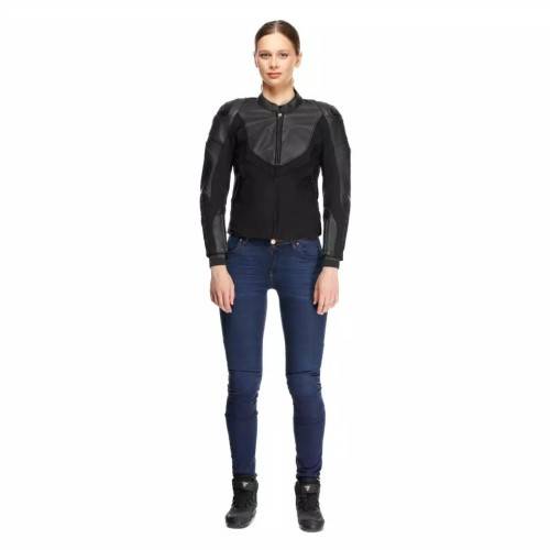 IPERATTIVA LEATHER-TEX JACKET LADY | BLACK BLACK | DAINESE