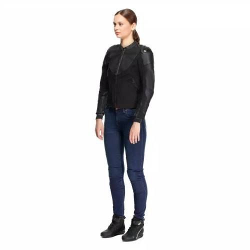 IPERATTIVA LEATHER-TEX JACKET LADY | BLACK BLACK | DAINESE
