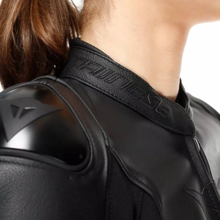 IPERATTIVA LEATHER-TEX JACKET LADY | BLACK BLACK | DAINESE