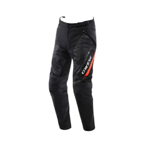 DRAKE 2 SUPER AIR TEX PANTS | BLACK ANTHRACITE RED-FLUO | DAINESE