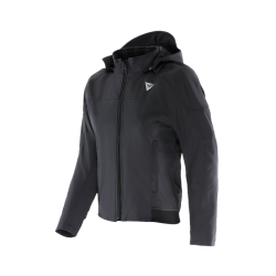 IGNITE 2 SOFT SHELL HOODIE TEX JACKET LADY | BLACK | DAINESE