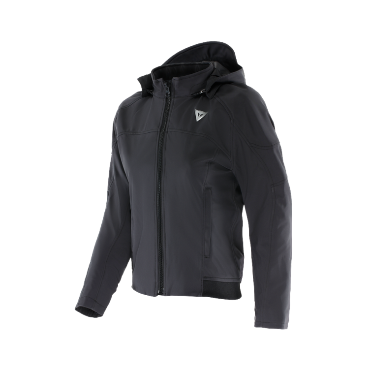 IGNITE 2 SOFT SHELL HOODIE TEX JACKET LADY | BLACK | DAINESE