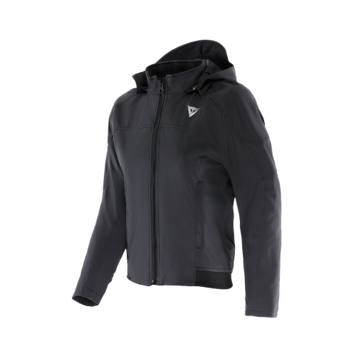 IGNITE 2 SOFT SHELL HOODIE TEX JACKET LADY | BLACK | DAINESE