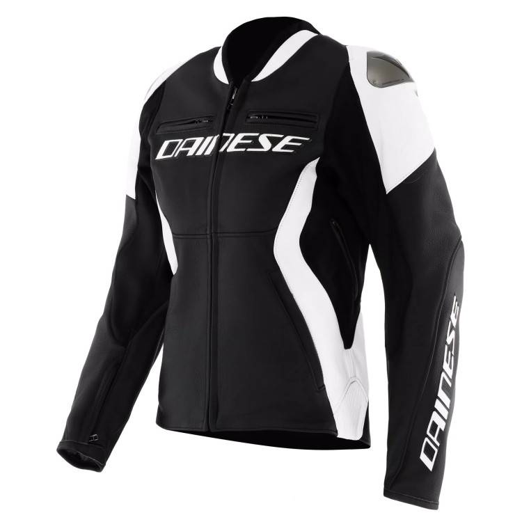 RACING 5 LEATHER JACKET WMN | BLACK WHITE | DAINESE