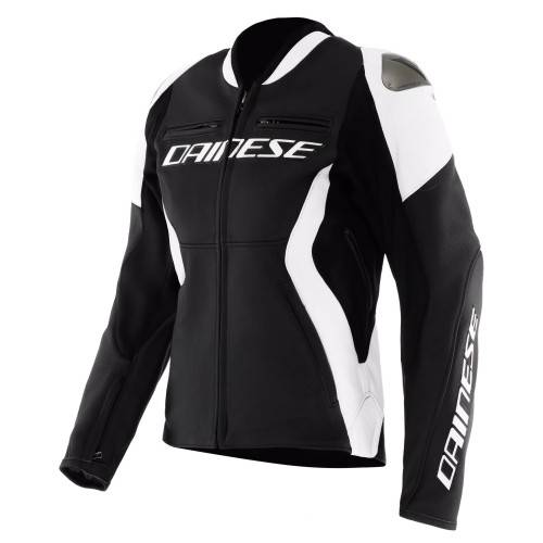 RACING 5 LEATHER JACKET WMN | BLACK WHITE | DAINESE