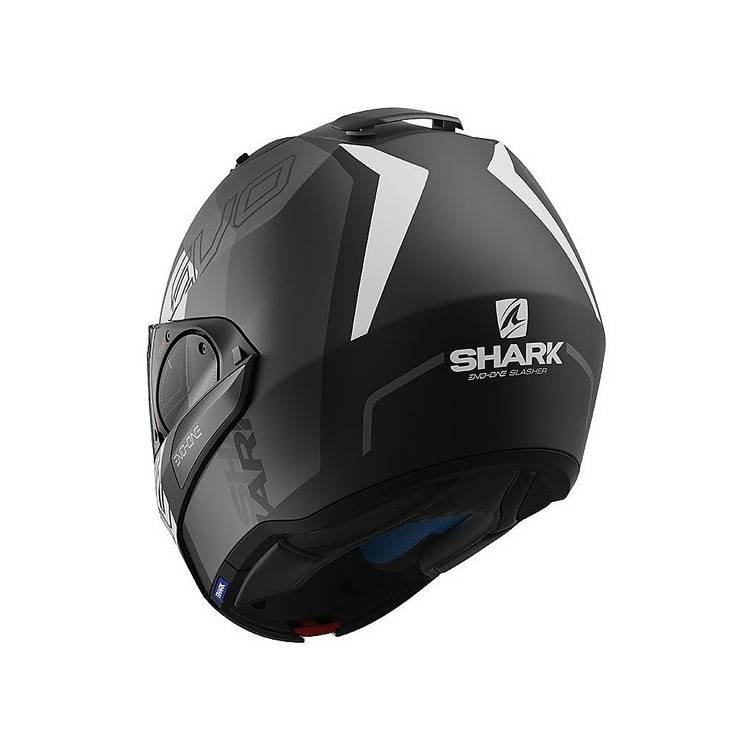 CASCO INTEGRALE EVO-ONE 2 SLASHER MAT  -KAW- HE9715 | SHARK