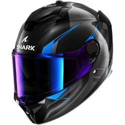 CASCO INTEGRALE SPARTAN GT PRO KULTRAM CARBON CARBON BLACK BLEU | SHARK