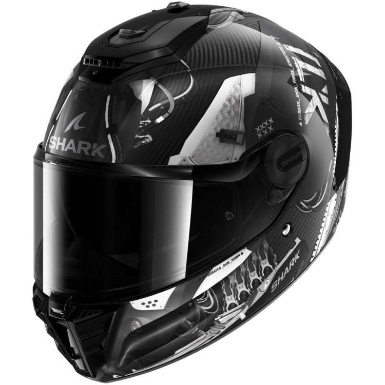 CASCO INTEGRALE SPARTAN RS CARBON XBOT CARBON ANTHRACITE SILVER | SHARK