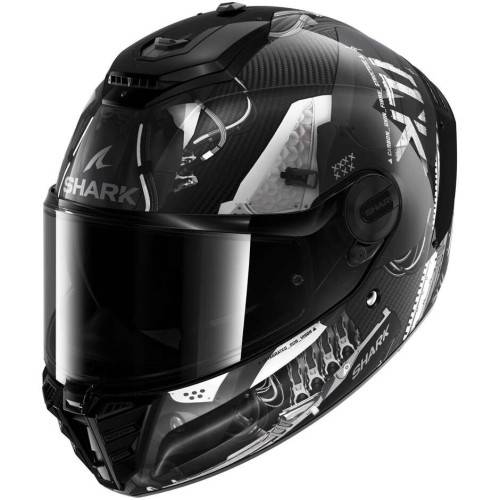 CASCO INTEGRALE SPARTAN RS CARBON XBOT CARBON ANTHRACITE SILVER | SHARK