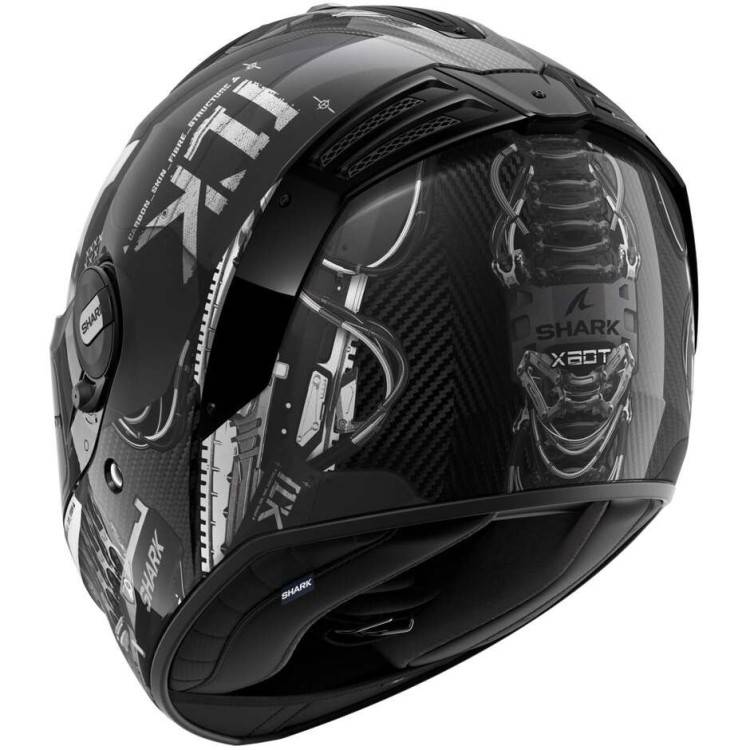 CASCO INTEGRALE SPARTAN RS CARBON XBOT CARBON ANTHRACITE SILVER | SHARK