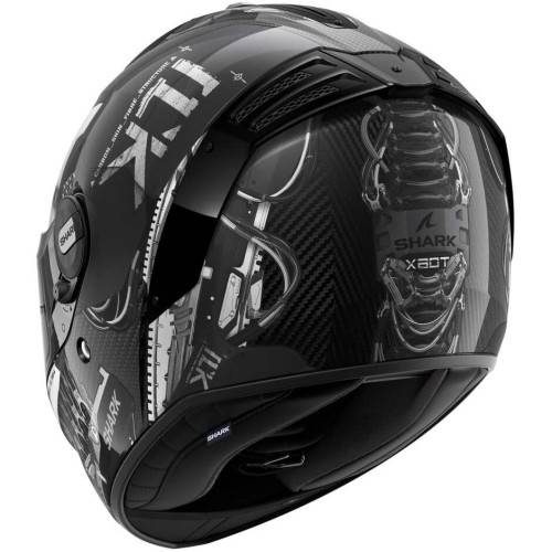 CASCO INTEGRALE SPARTAN RS CARBON XBOT CARBON ANTHRACITE SILVER | SHARK