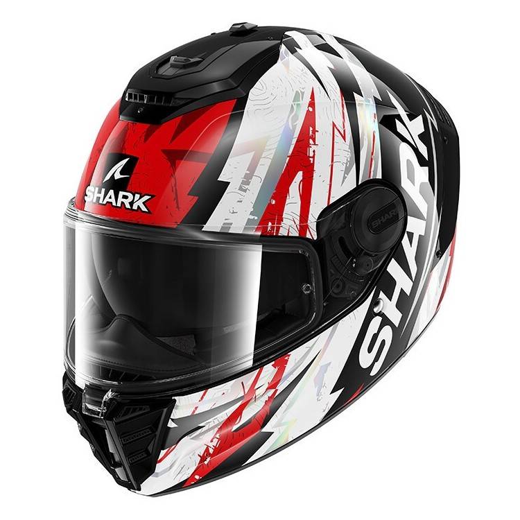 CASCO INTEGRALE SPARTAN RS HIBOLT BLACK RED CHROM | SHARK