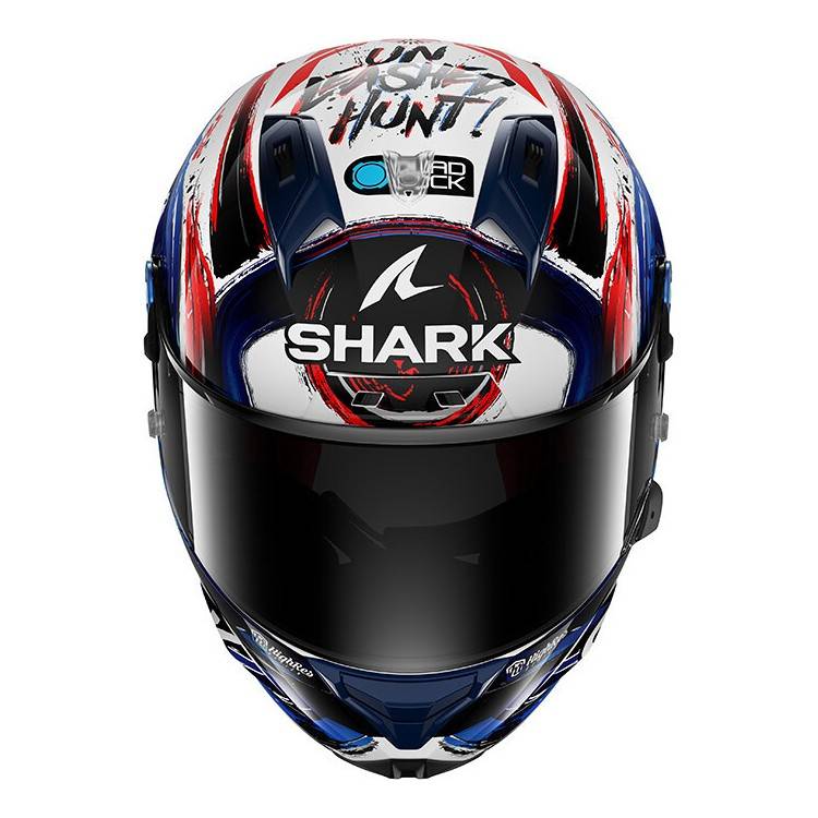 CASCO INTEGRALE AERON-GP FIM RACING 1 REPLICA ZARCO SIGNATURE WHITE BLACK B | SHARK