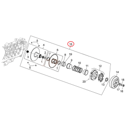 CM162403 | PULEGGIA COND.COMPL.FRIZIONE | PIAGGIO RICAMBI ORIGINALI