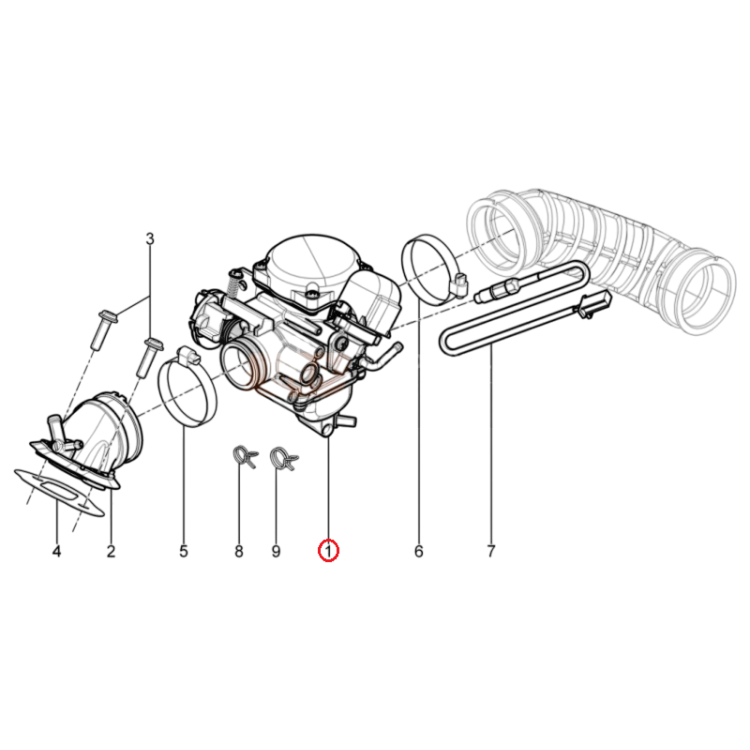 CM156012 | CARBURATORE CVEK27 2709 | PIAGGIO RICAMBI ORIGINALI