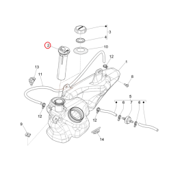 CM025721 | INDICATORE LIVELLO CARB. | PIAGGIO RICAMBI ORIGINALI