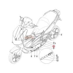 CM012843 | TRASMISSIONE APERTURA SELLA | PIAGGIO RICAMBI ORIGINALI