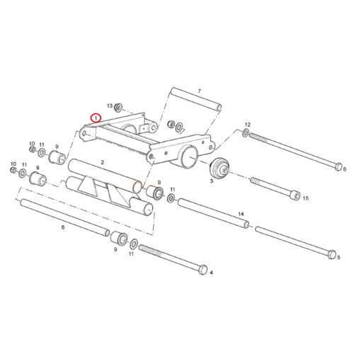 AP8235181 | BIELLETTA ATTACCO MOTORE | PIAGGIO RICAMBI ORIGINALI