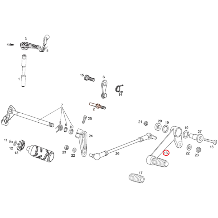 AP8235011 | LEVA CAMBIO | PIAGGIO RICAMBI ORIGINALI